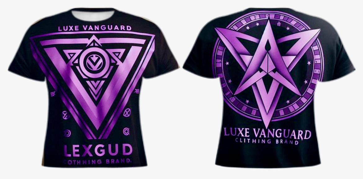 Dark Black and Purple Luxe Vanguard T Shirt