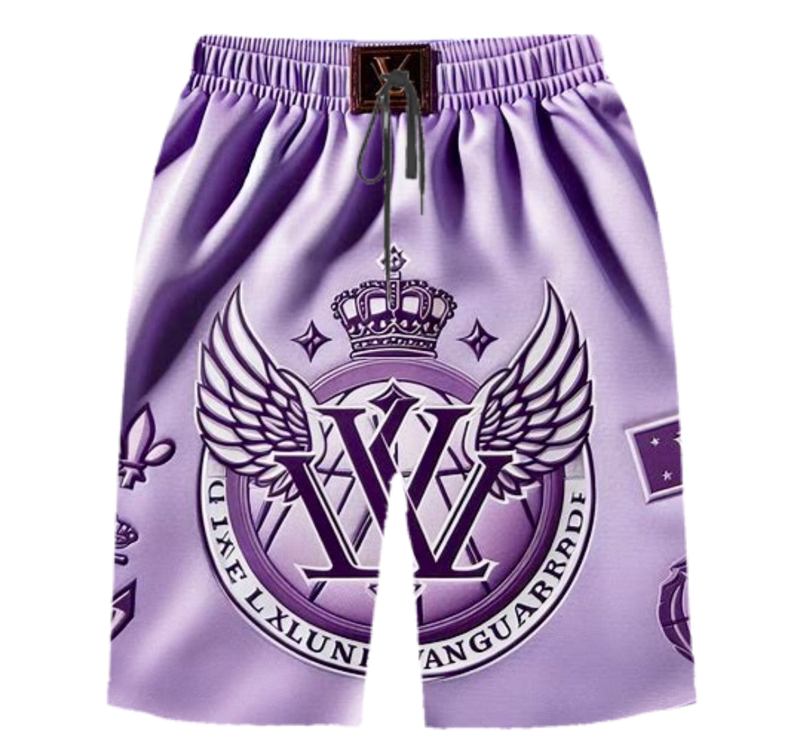 Luxe Vanguard Limited Edition Lilac Basketball Shorts