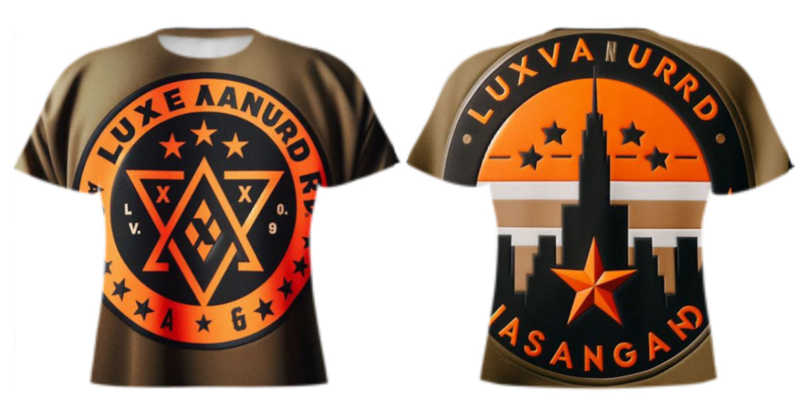 Custom Olive Green & Black Shorts and T Shirt