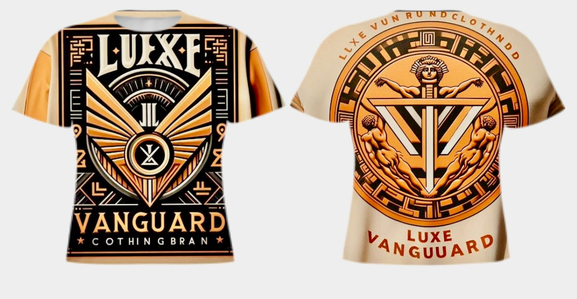 Cream And Black Luxe Vanguard T Shirt