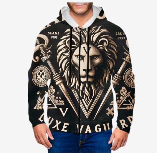 Custom Hoodie Unisex Custom 3D Printed Jacket Hoodie (Black)