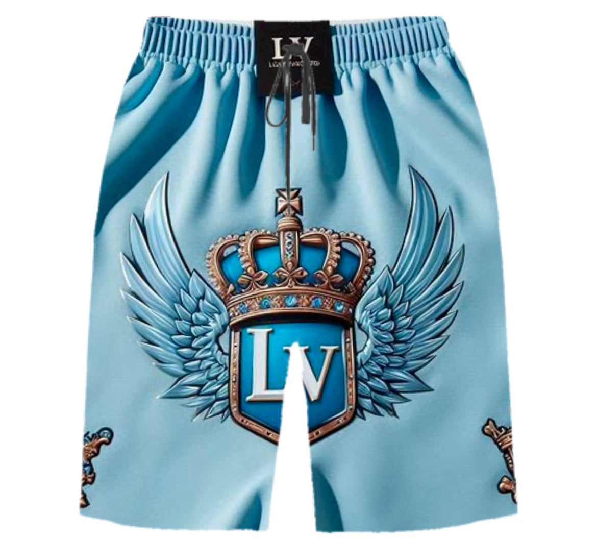 Luxe Vanguard Limited Edition Sky Blue Basketball Shorts