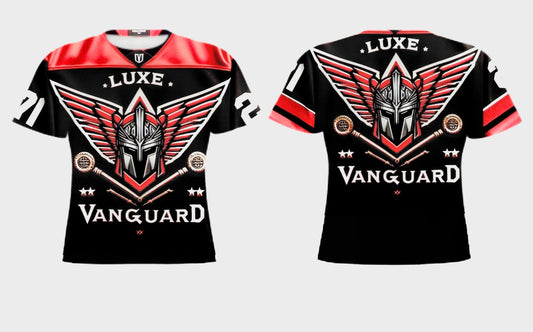 Custom T Shirt, 3D All Over Print Personlized Football Jersey T Shirt Red And Black