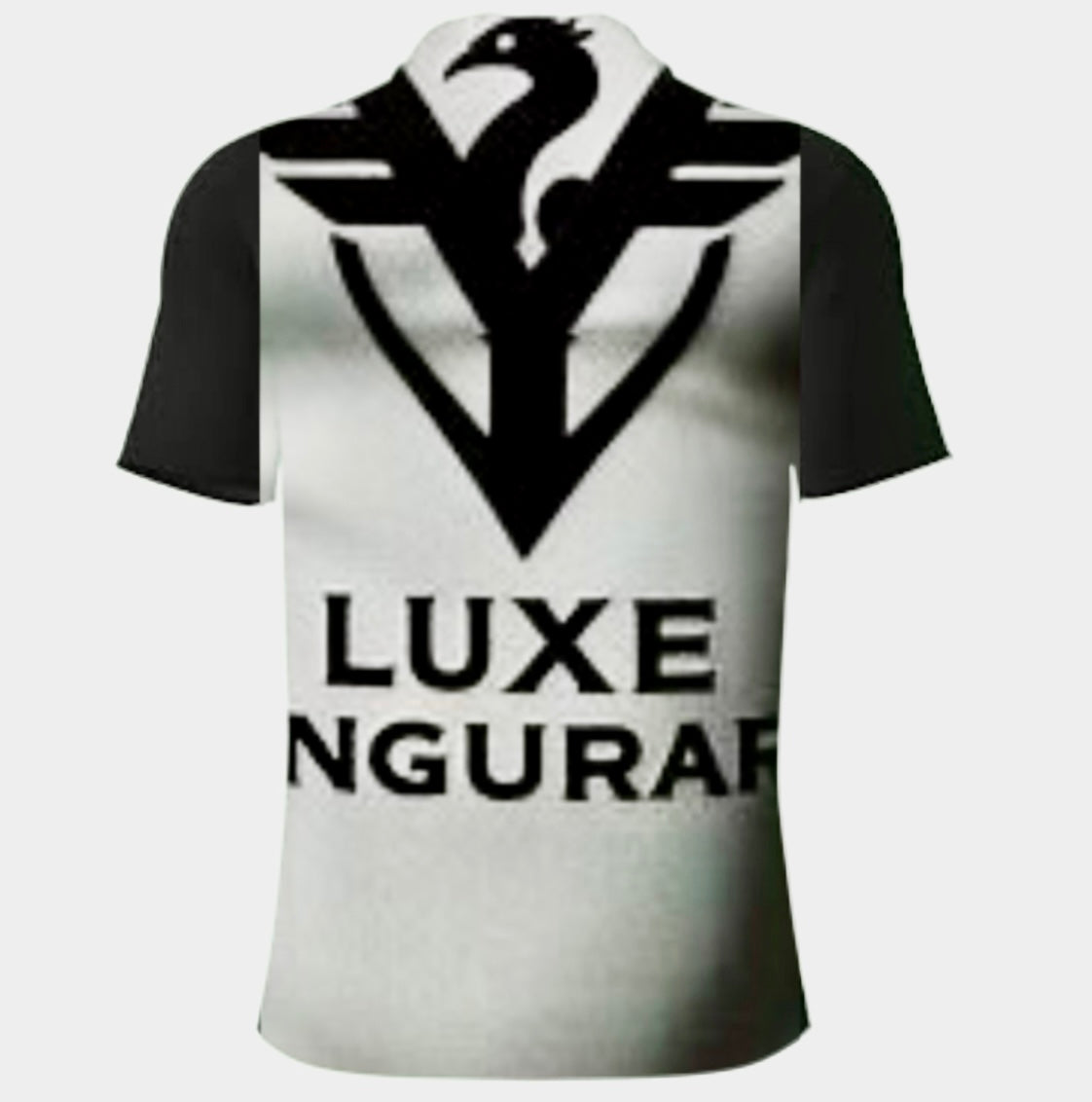 Custom Shirts for Men Customized Polo Shirts (Black and White)