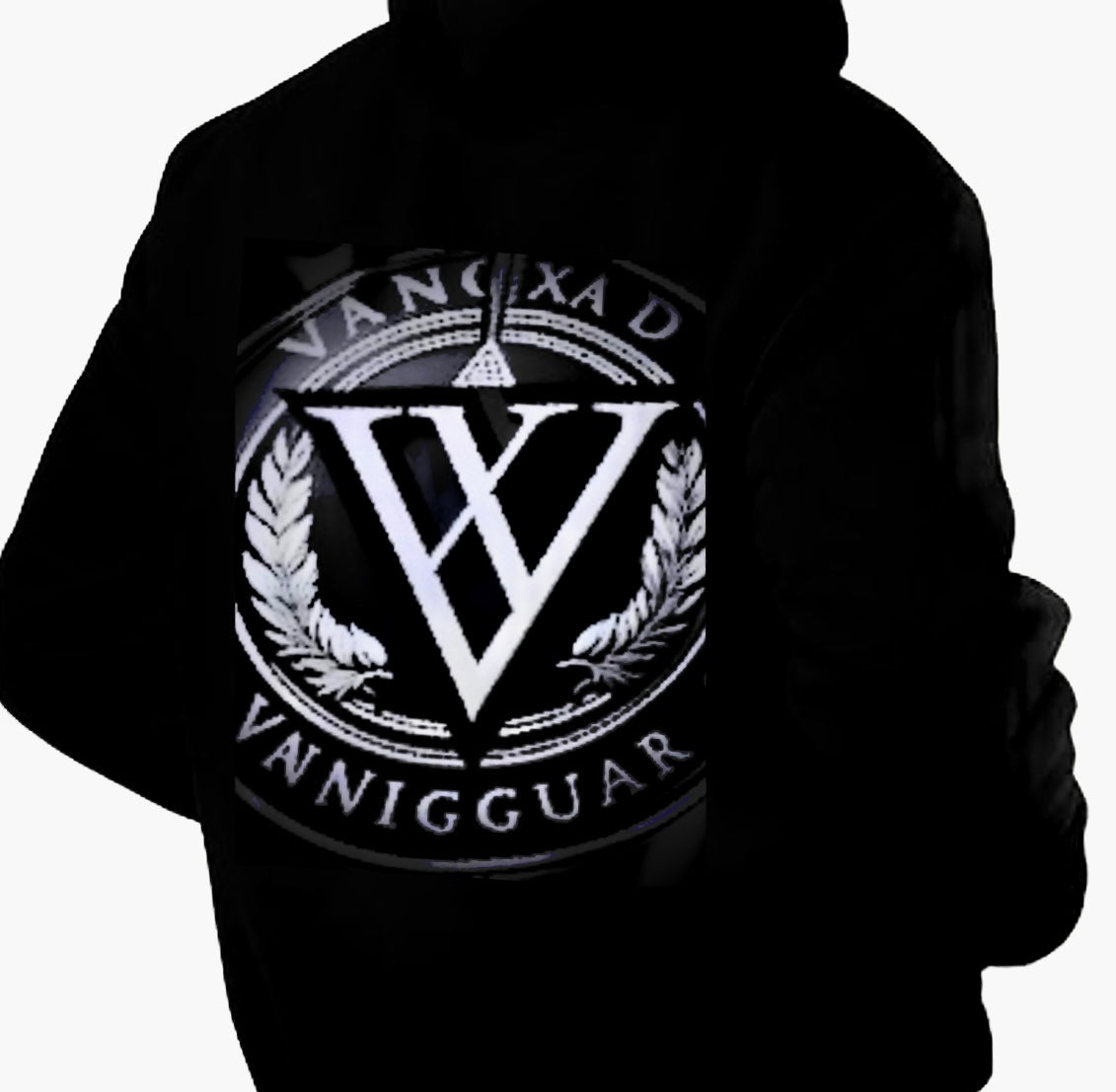 Custom Fleece Hooded Jacket Thick Winter Warm Zip Up Hoodie (Black)