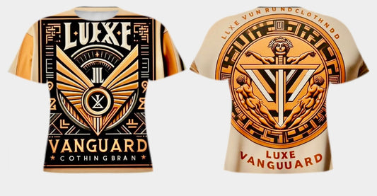 Cream And Black Luxe Vanguard T Shirt