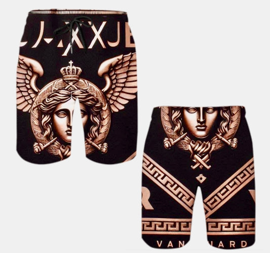 Custom Shorts for Men Personalized Shorts (Black)
