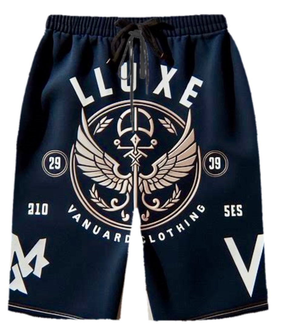 Custom Navy Blue Shorts & T Shirt